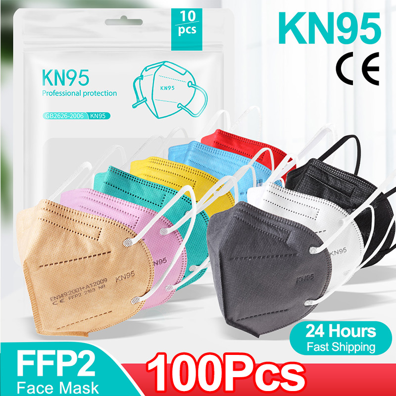 Disposable Surgical Mask - 10-100PCS mascarillas FFP2 Máscara Facial Aprovada