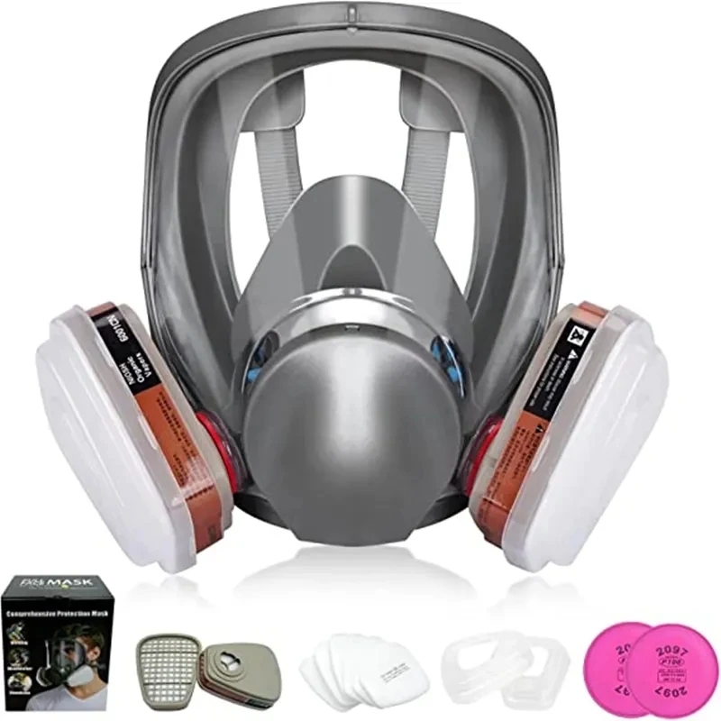 Dust Mask Construction - Máscara Anti-Fog Gás com Formaldeído, 6800,