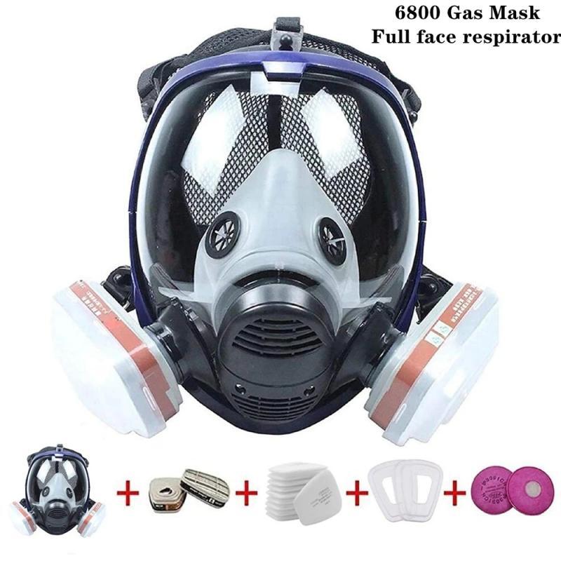 Dust Mask Construction - Máscara de gás químico 6800 respirador