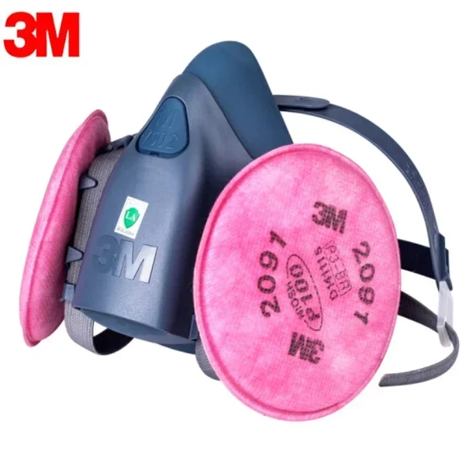 Dust Mask Construction - Máscara Respiratória 3M 7502, Máscara Protetora