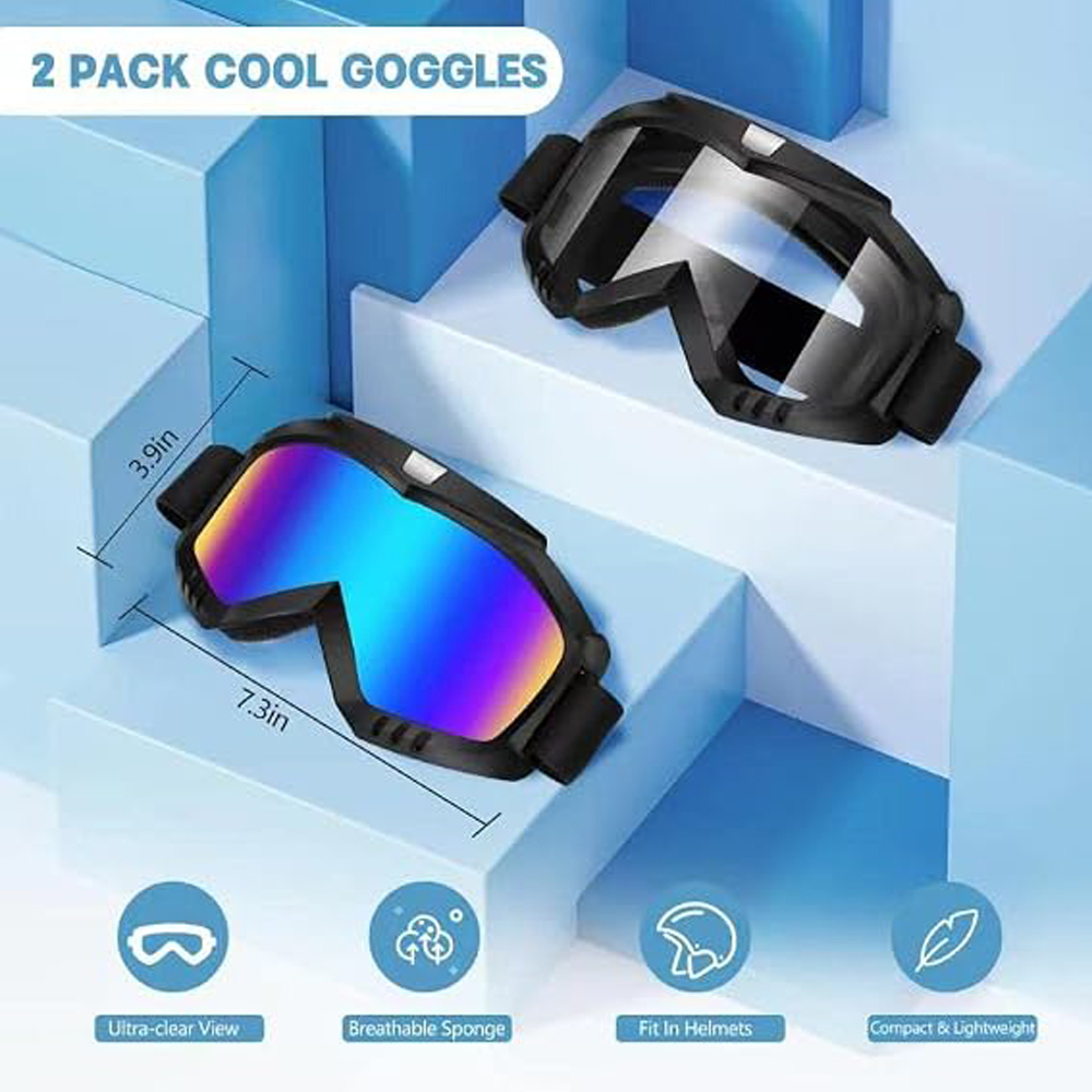 Óculos de Motocross com Lentes - Anti Pollution Mask avaliação e preço
