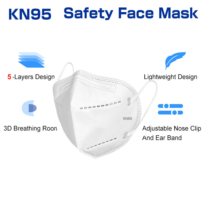10-100PCS mascarillas FFP2 Más - Disposable Surgical Mask avaliação e preço