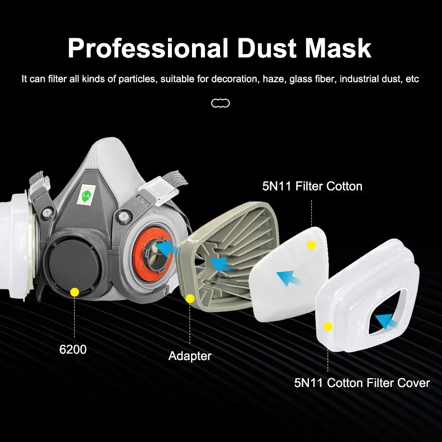 6200 máscara de poeira meia fa - Dust Mask Construction avaliação e preço