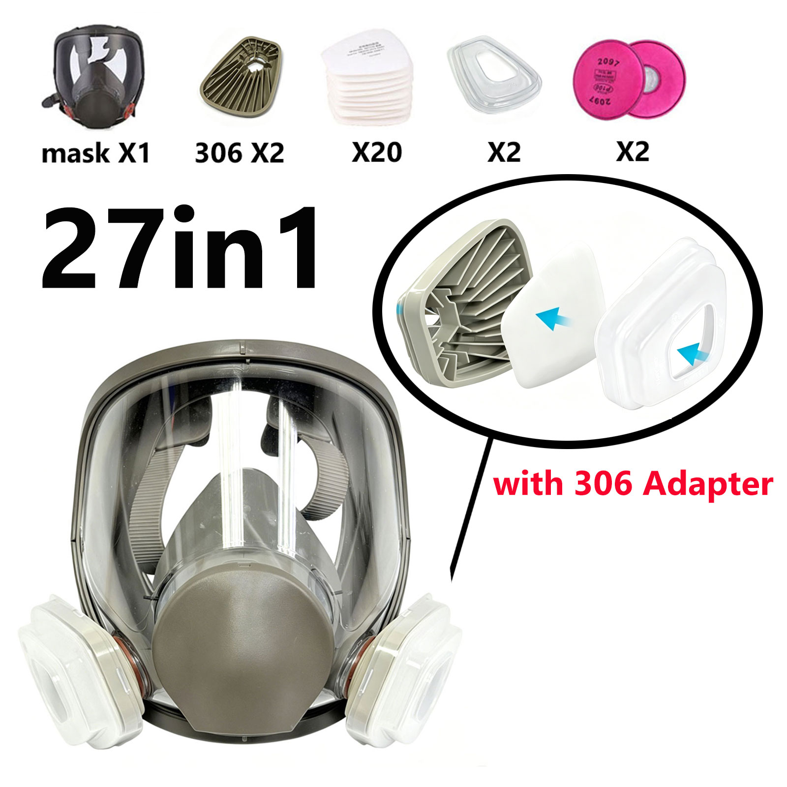 Respirador Facial Completo 680 - Dust Mask Construction avaliação e preço