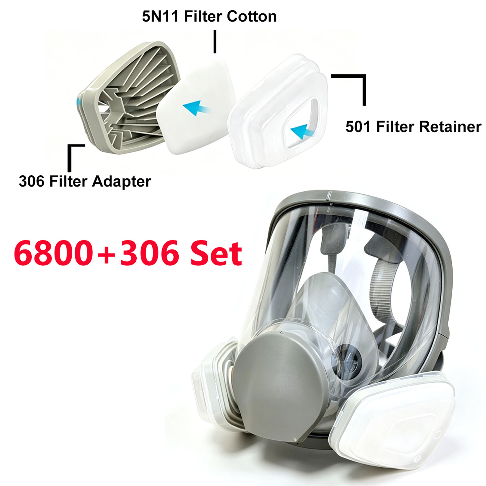 Respirador Facial Completo 680 - Dust Mask Construction avaliação e preço