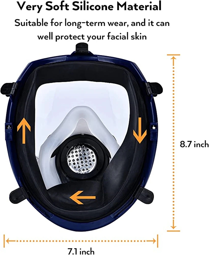 Máscara de gás químico 6800 re - Dust Mask Construction avaliação e preço