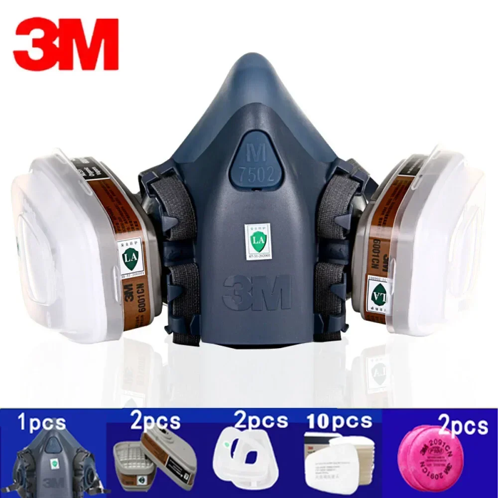 Máscara Respiratória 3M 7502,  - Dust Mask Construction avaliação e preço
